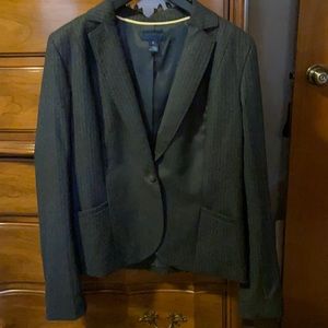 J. Crew gray pinstripe blazer